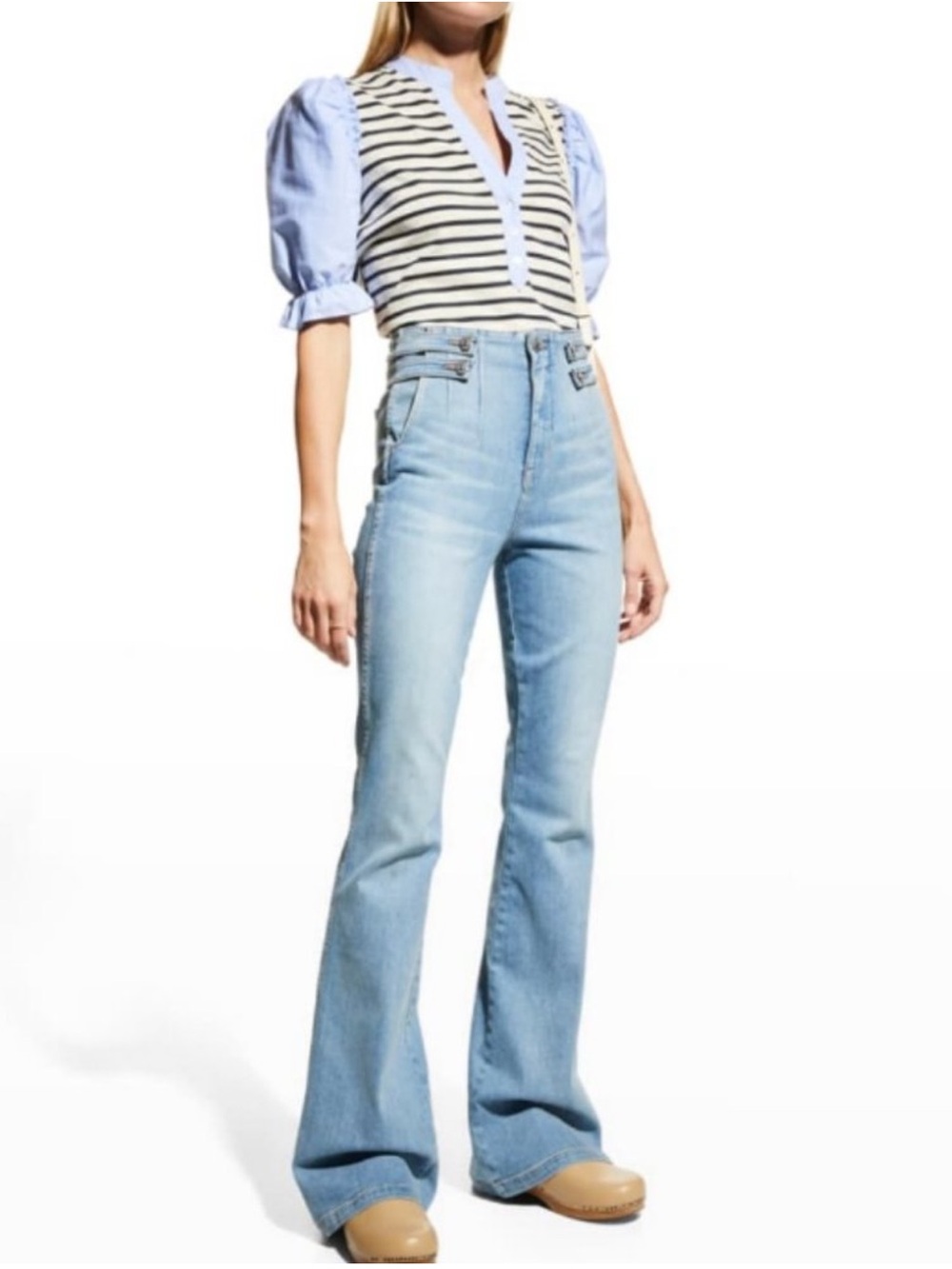 VERONICA BEARD BEVERLY High-Rise Flared Women's Jeans SIZE 25 EUC